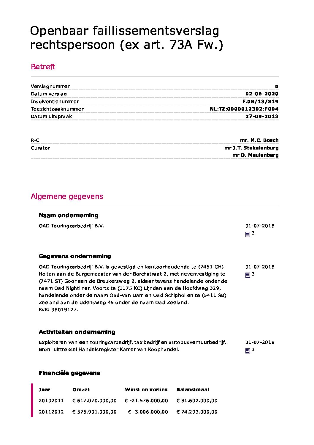 Oad Touringcarbedrijf B.V. – verslag 14