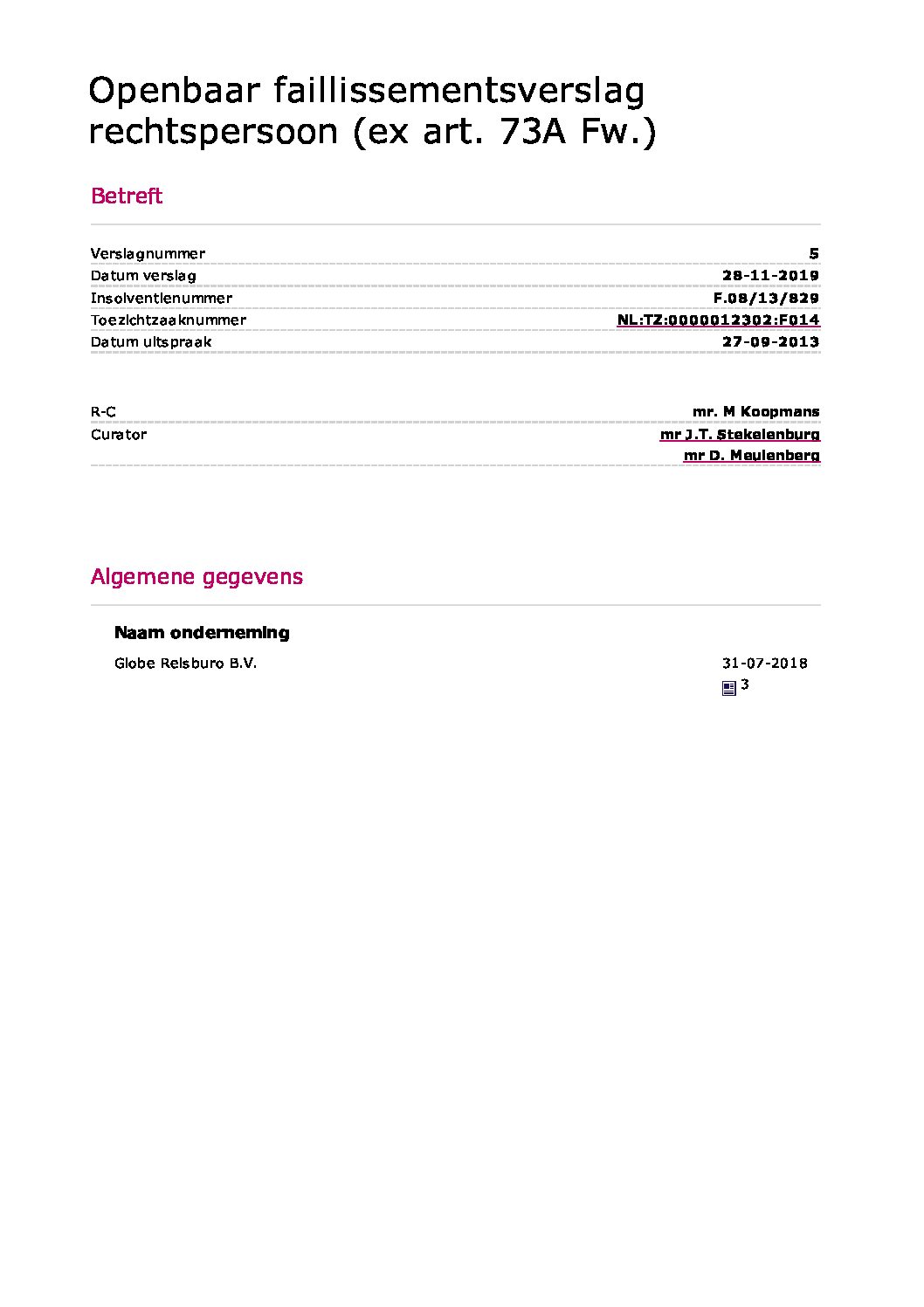 Verslag 13 Globe Reisburo