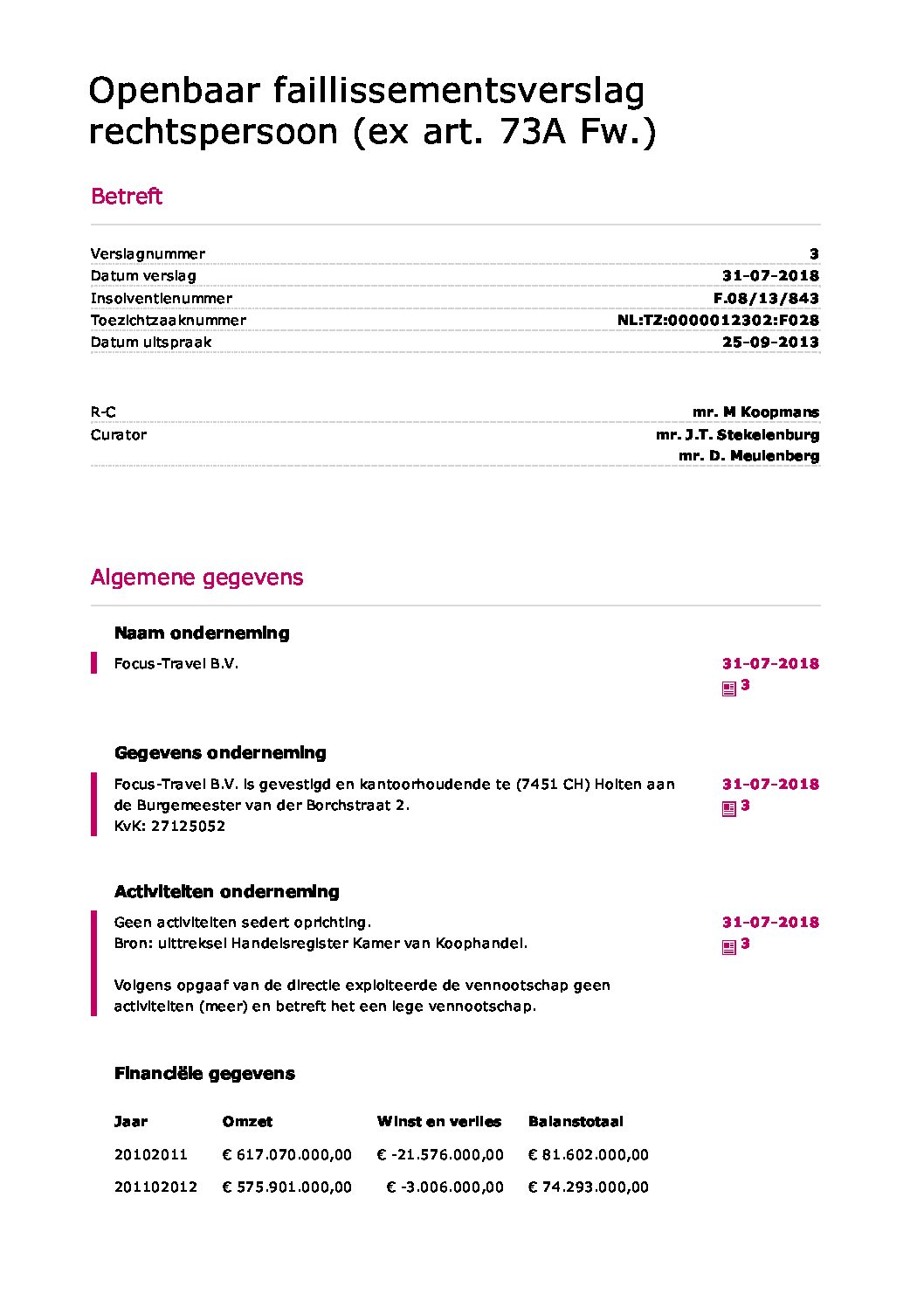 Focus Travel – verslag 11