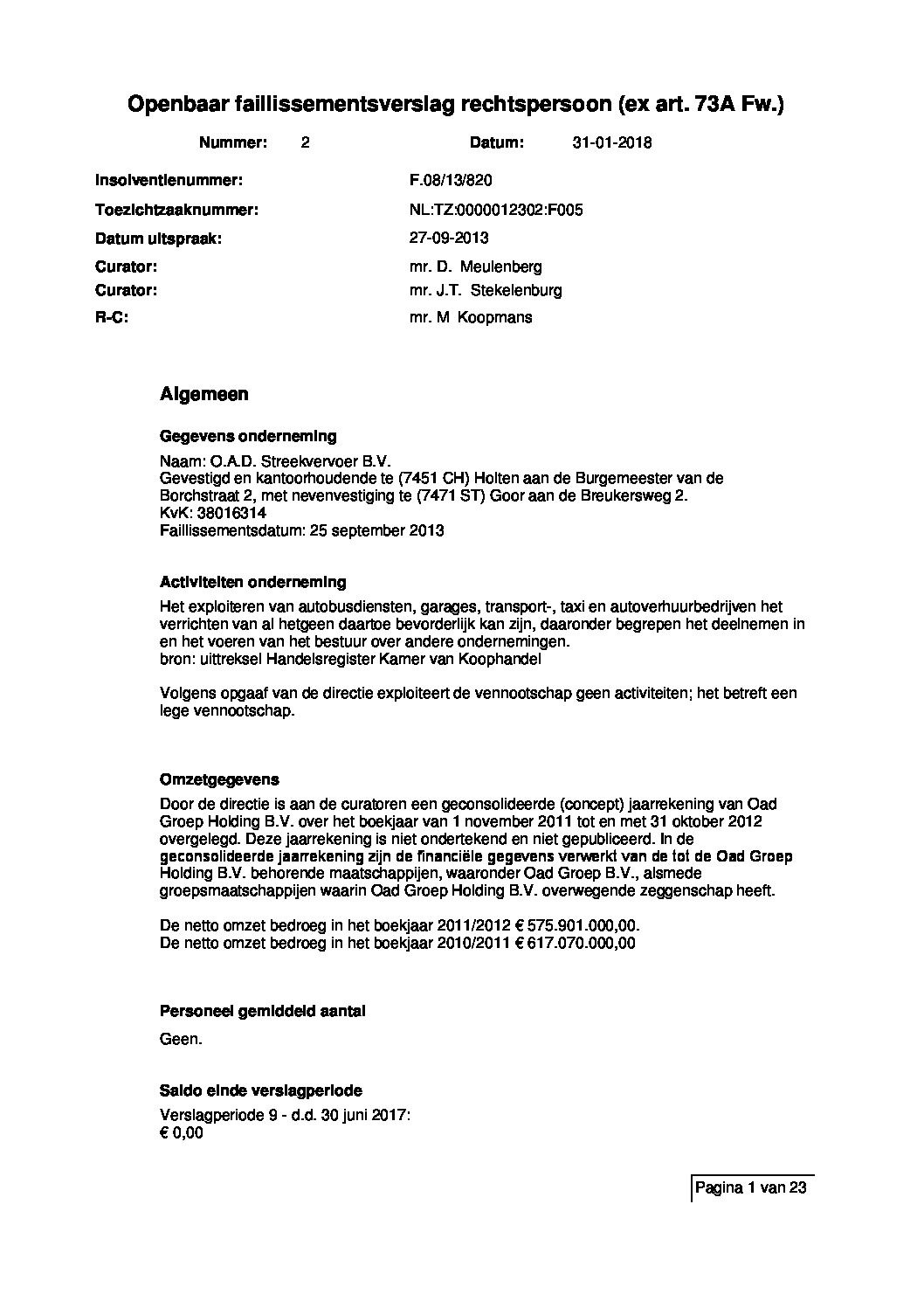 OAD Streekvervoer – verslag 10