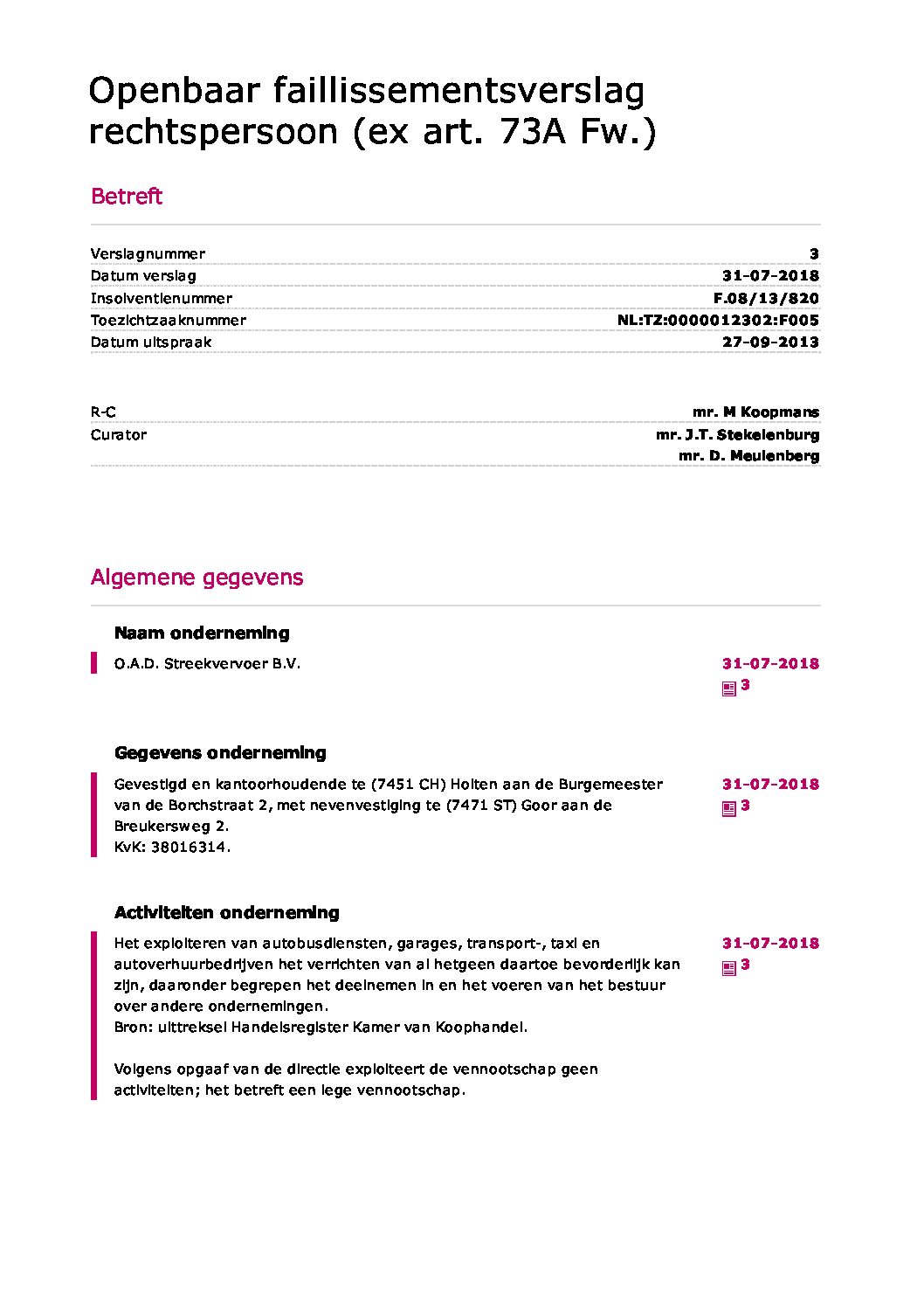 OAD Streekvervoer – verslag 11