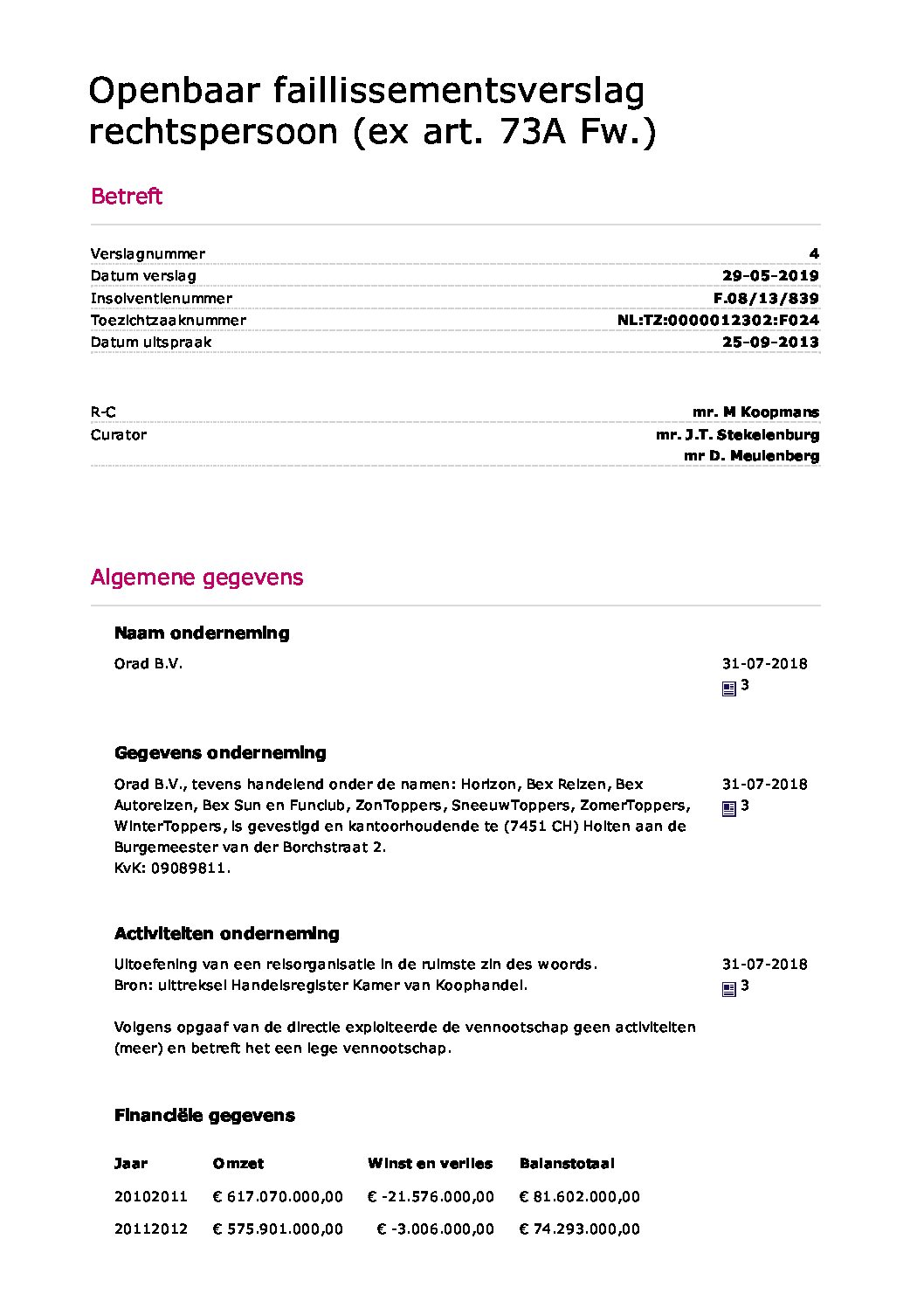 Orad – verslag 12