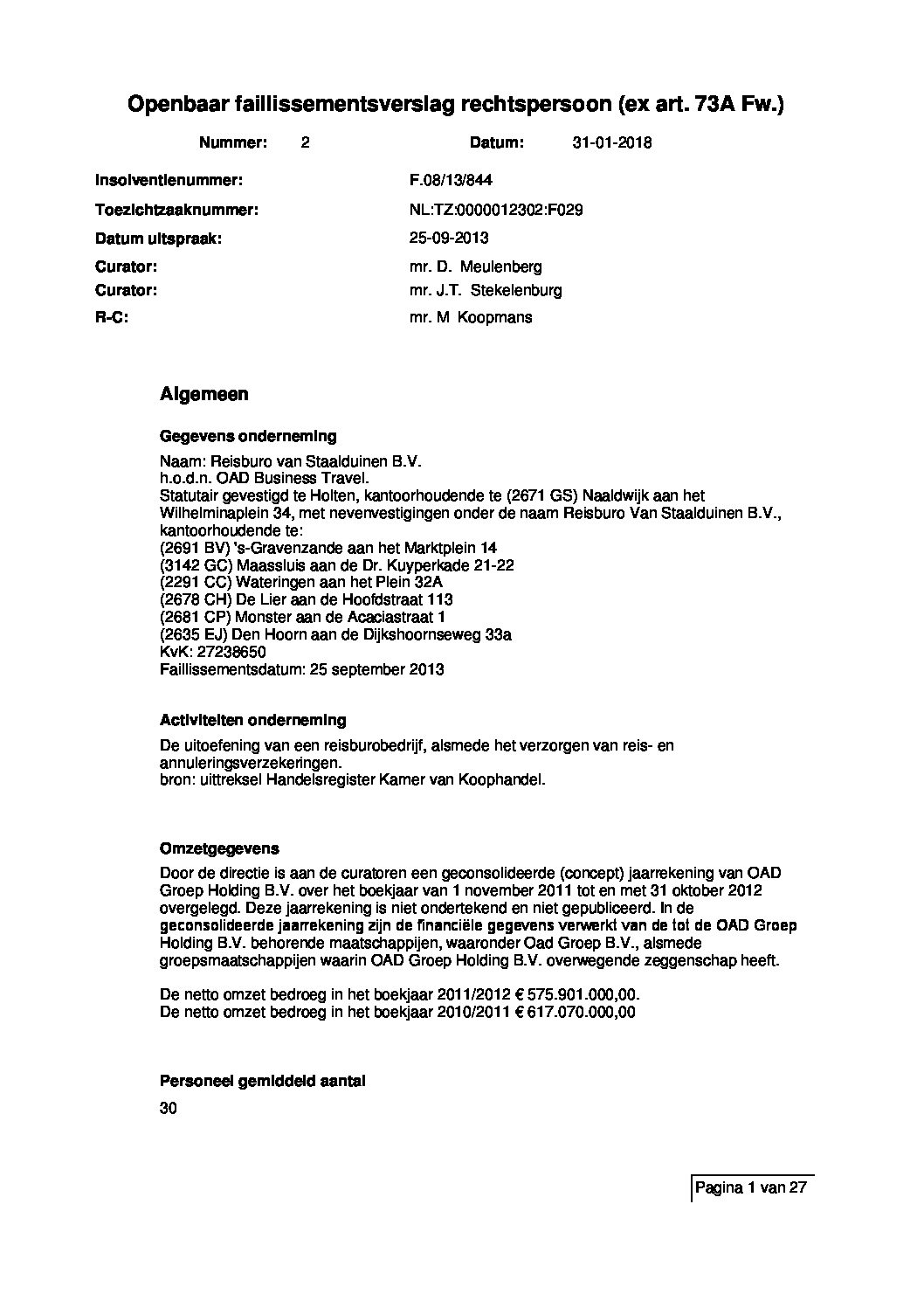 RB Staalduinen – verslag 10