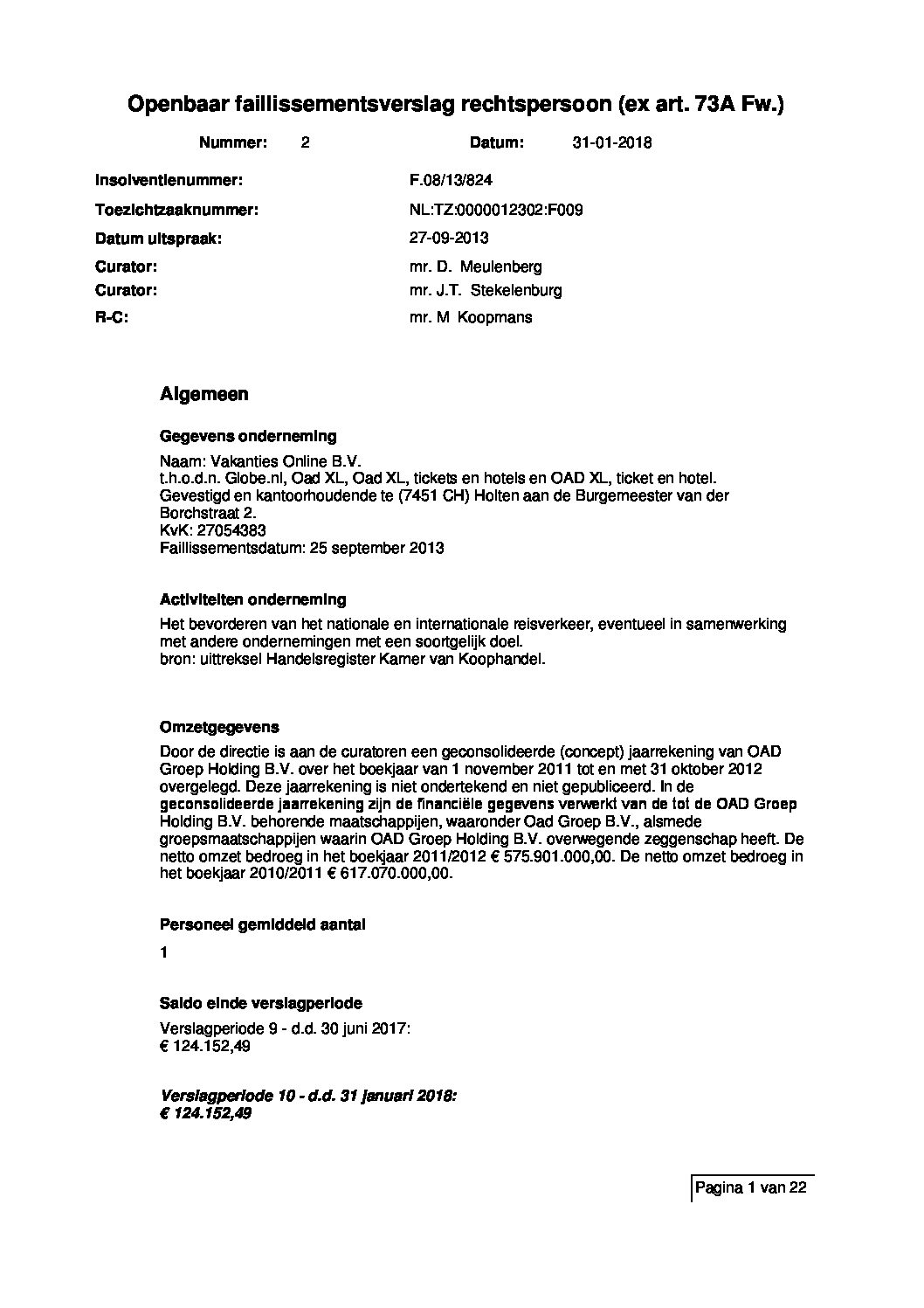 Vakanties Online – verslag 10