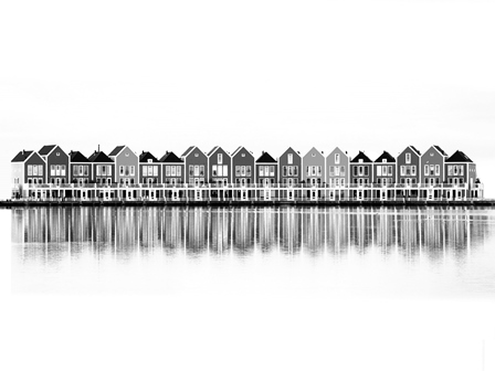 Woningen klein zwartwit
