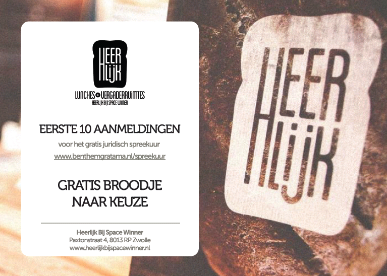 Bon Heerlijk Bij – eerste 10 aanmeldingen gratis broodje naar keuze