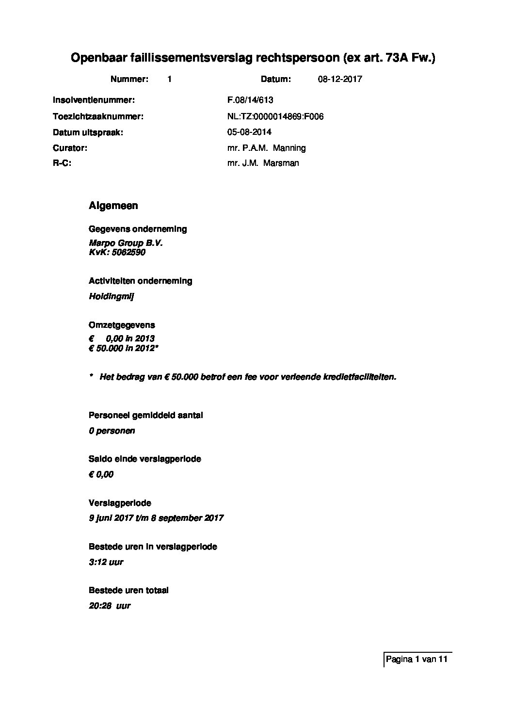 Marpro Group – verslag 014