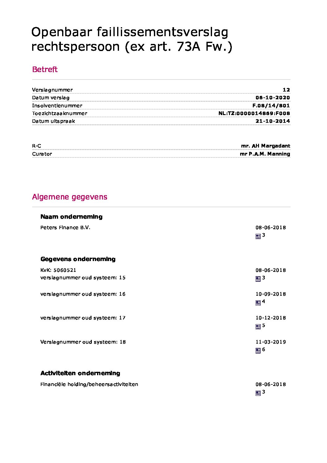 Peters Finance – verslag 24