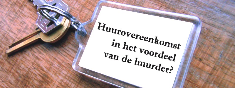 sleutels 13 huurovereenkomst voordeel