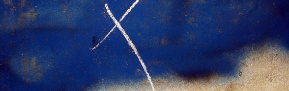Blauw kruis header