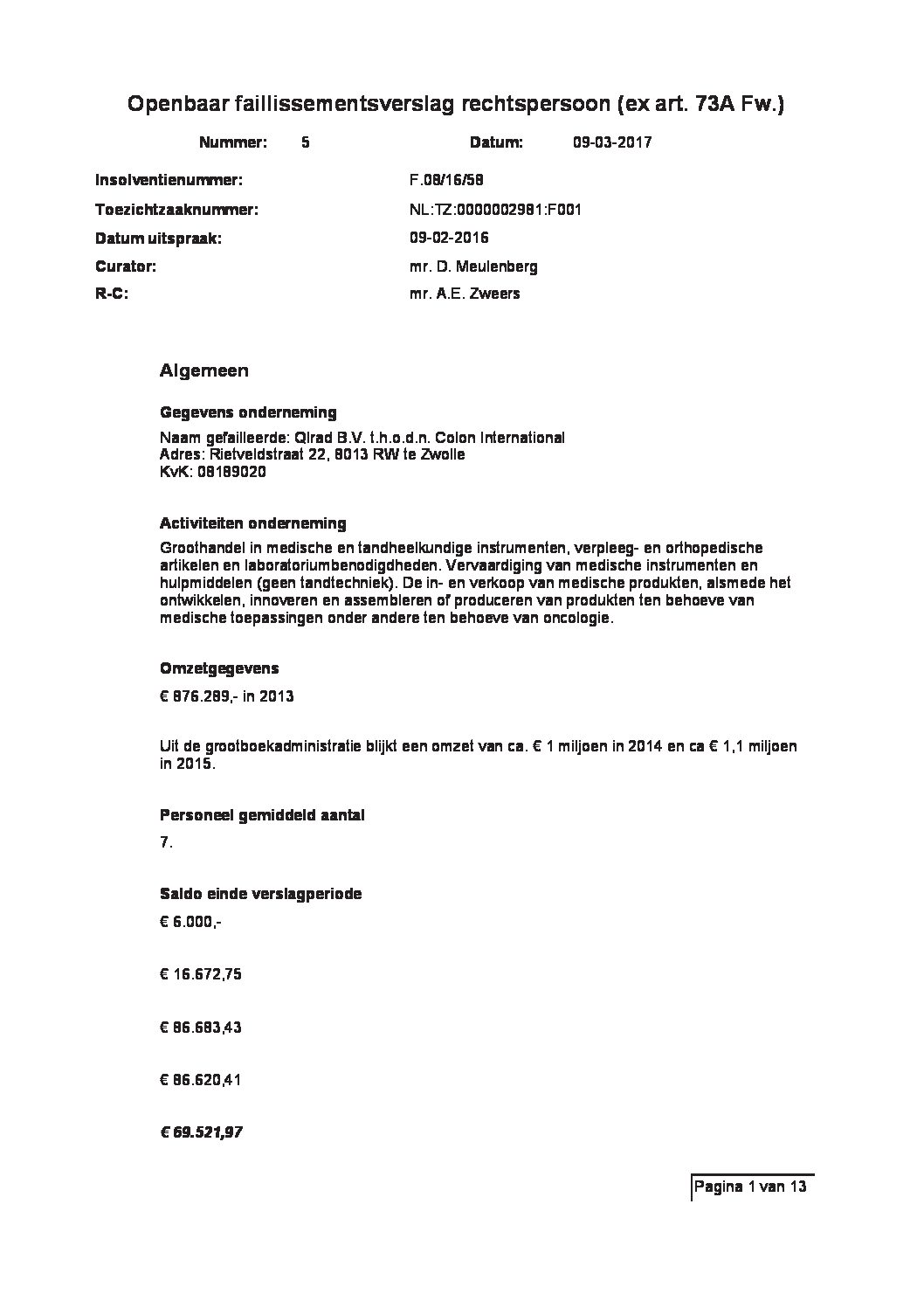Qlrad – verslag 5