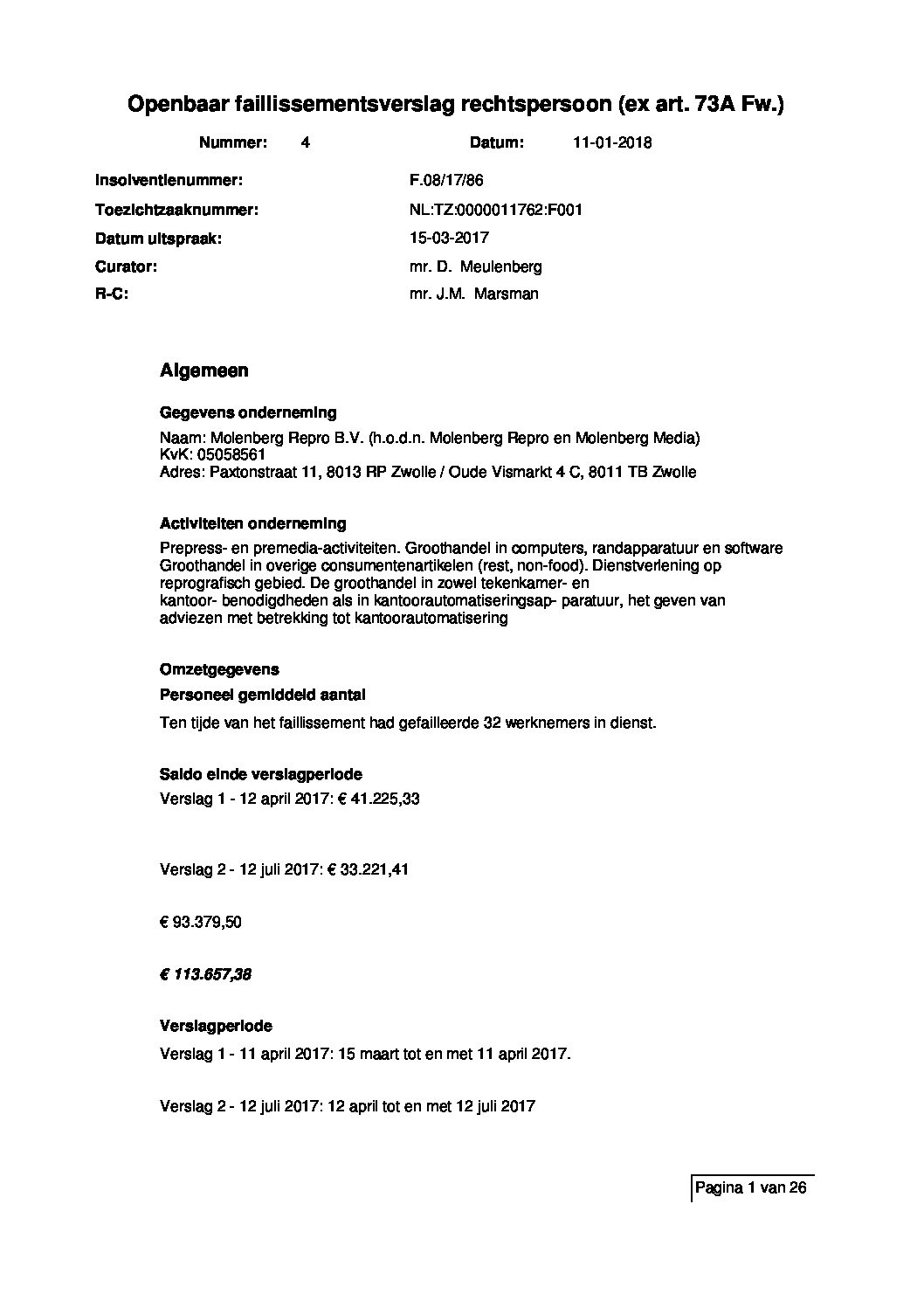 Molenberg Repro – verslag 004