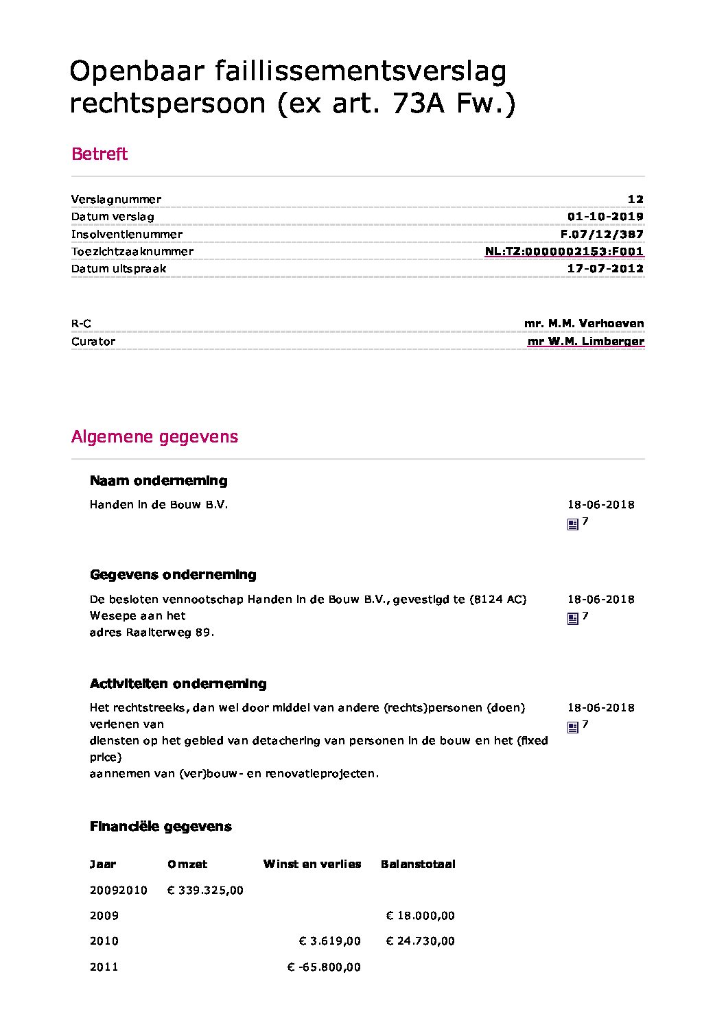Handen in de bouw – verslag 026
