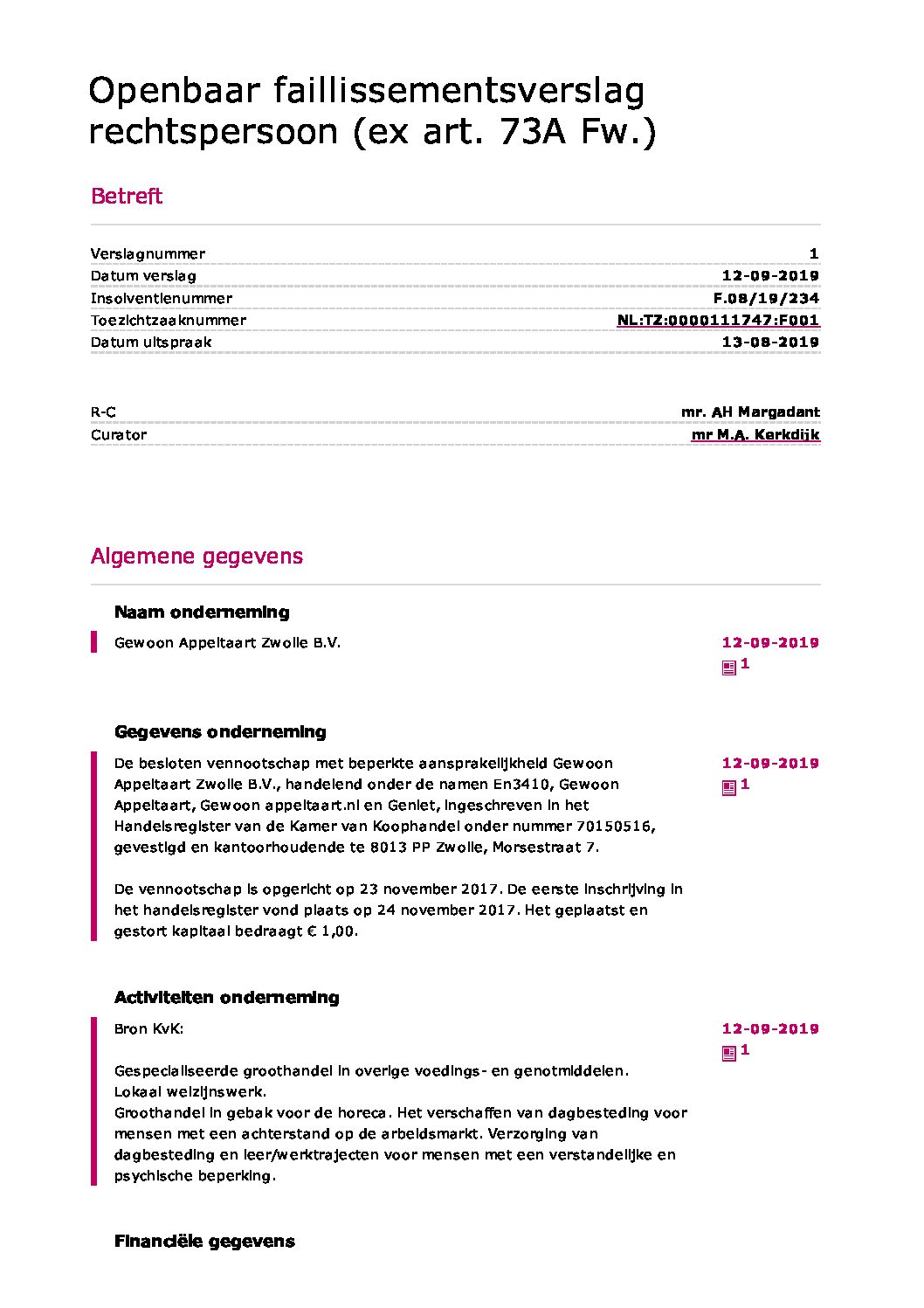 Gewoon Appeltaart – verslag 001