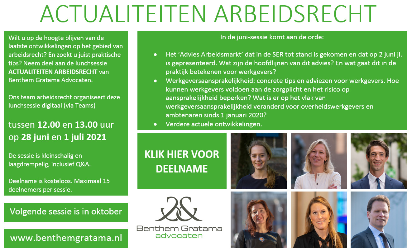 uitnodiging lunchsessie arbeidsrecht juni